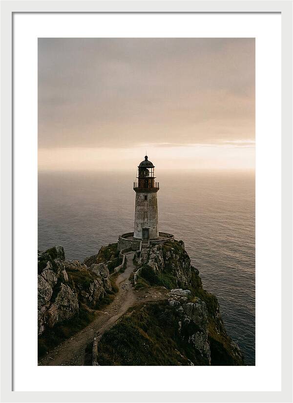 Abandoned Lighthouse At Dusk