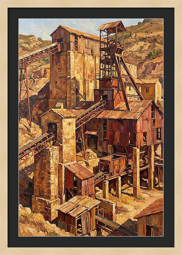 Abandoned Mediterranean Mine Structure