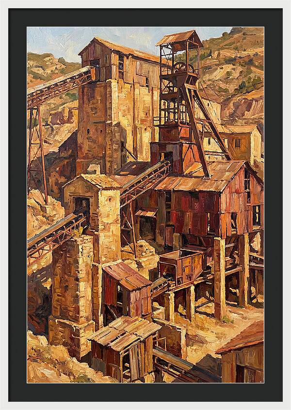Abandoned Mediterranean Mine Structure