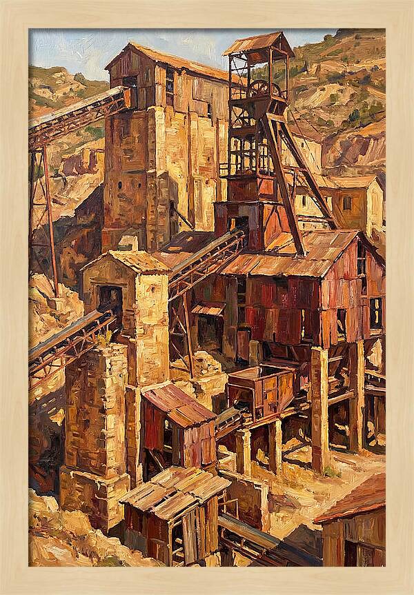 Abandoned Mediterranean Mine Structure