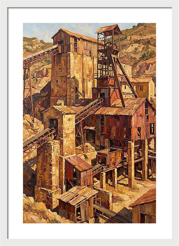 Abandoned Mediterranean Mine Structure