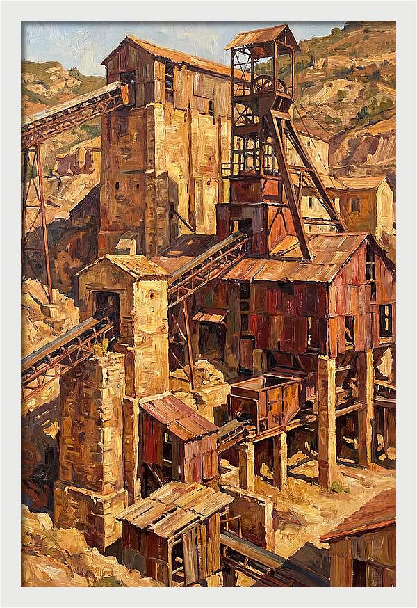 Abandoned Mediterranean Mine Structure