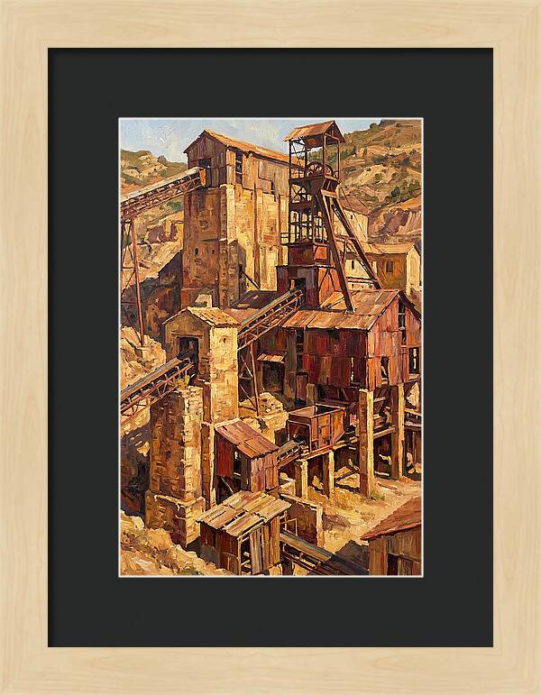 Abandoned Mediterranean Mine Structure