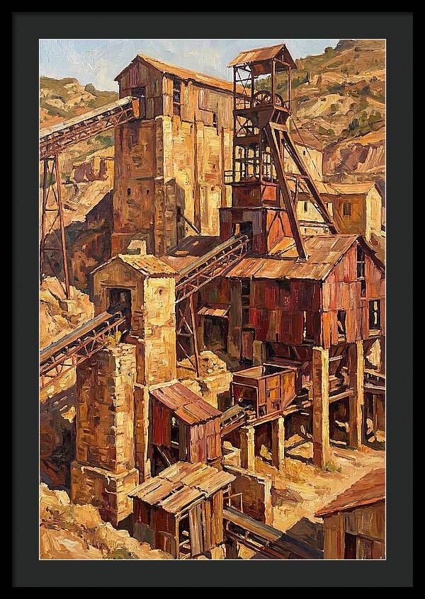 Abandoned Mediterranean Mine Structure