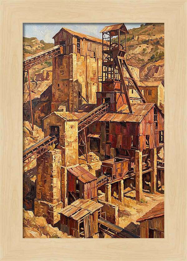Abandoned Mediterranean Mine Structure