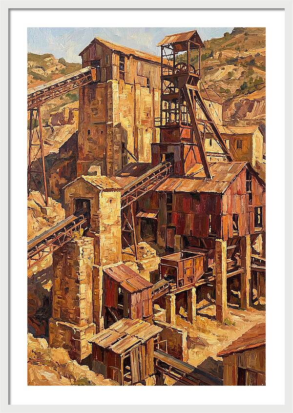 Abandoned Mediterranean Mine Structure