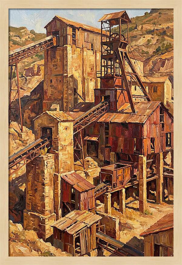 Abandoned Mediterranean Mine Structure