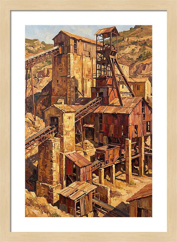 Abandoned Mediterranean Mine Structure
