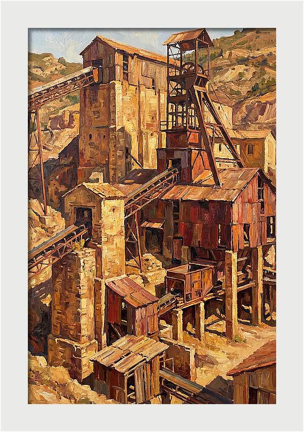 Abandoned Mediterranean Mine Structure
