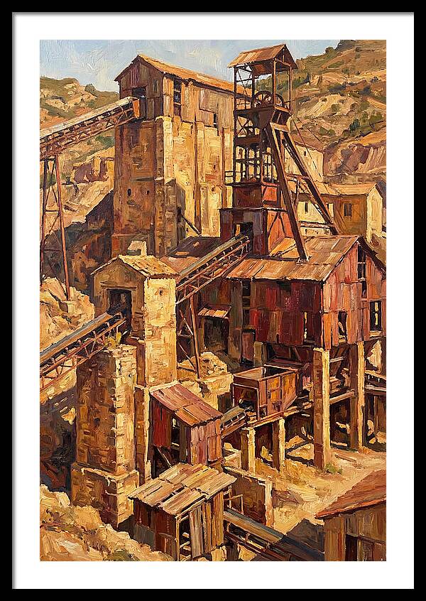 Abandoned Mediterranean Mine Structure