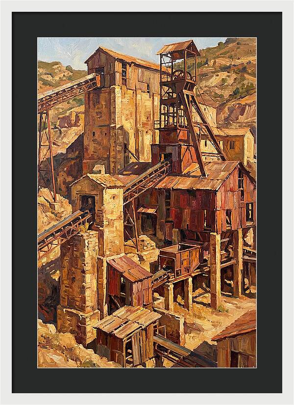 Abandoned Mediterranean Mine Structure
