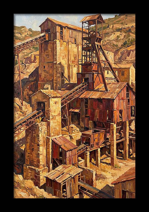 Abandoned Mediterranean Mine Structure