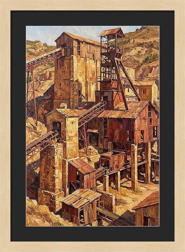Abandoned Mediterranean Mine Structure