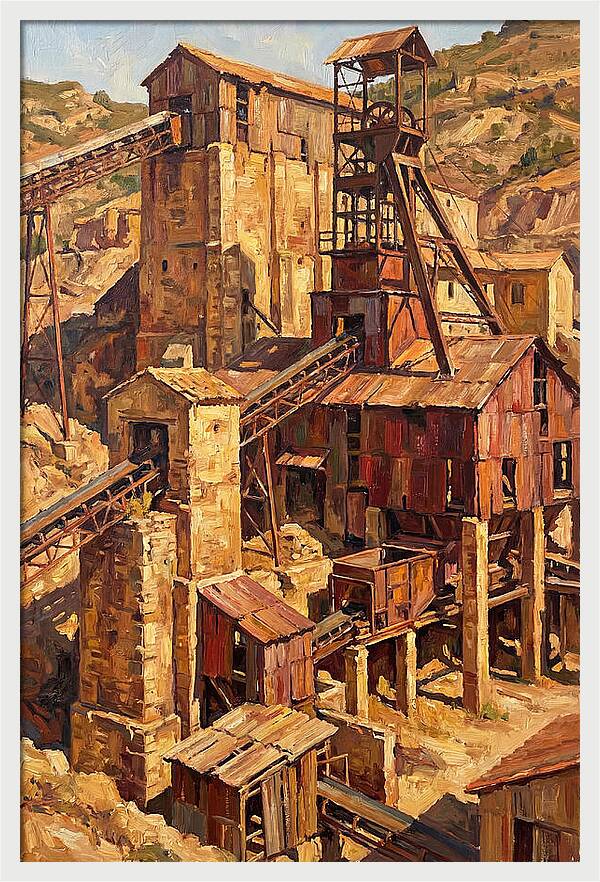 Abandoned Mediterranean Mine Structure