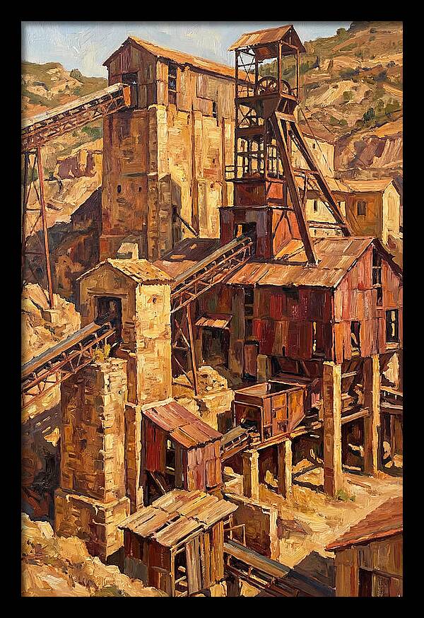 Abandoned Mediterranean Mine Structure