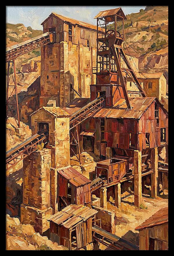 Abandoned Mediterranean Mine Structure