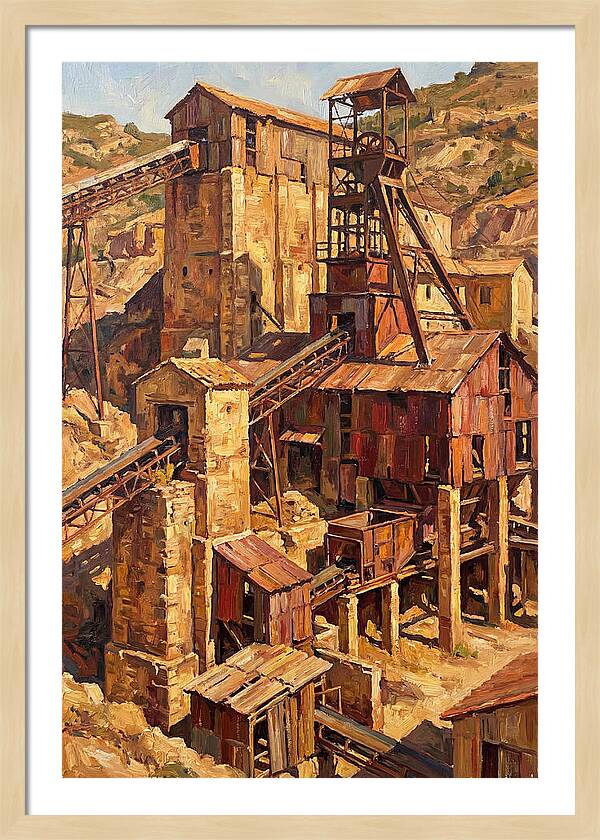 Abandoned Mediterranean Mine Structure