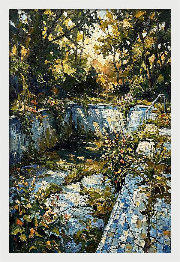 Abandoned Pool Embraced By Nature