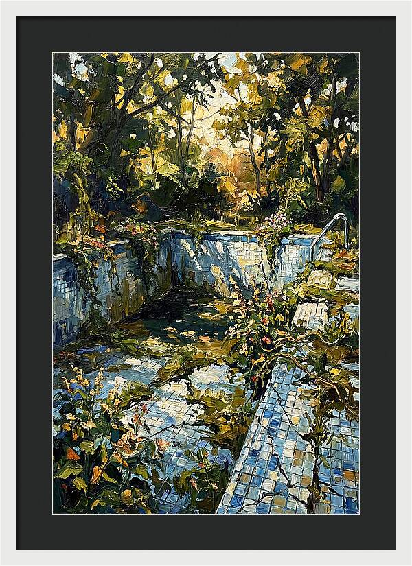 Abandoned Pool Embraced By Nature
