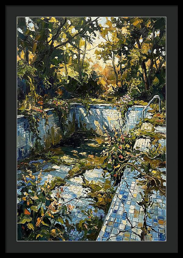Abandoned Pool Embraced By Nature