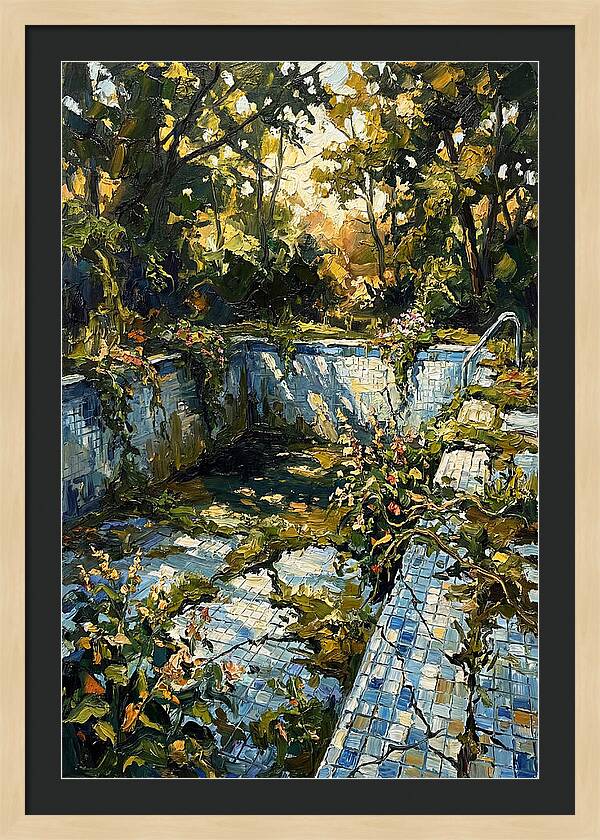 Abandoned Pool Embraced By Nature