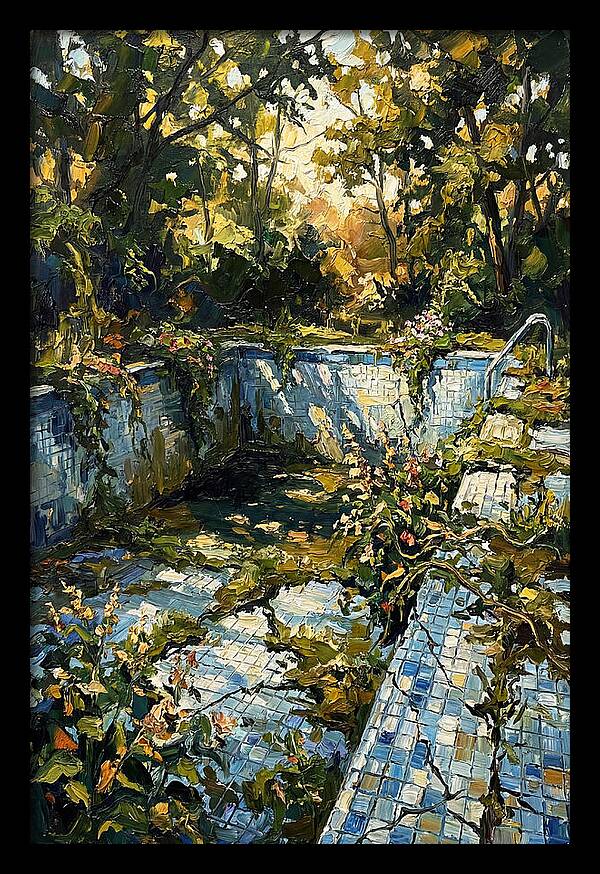 Abandoned Pool Embraced By Nature