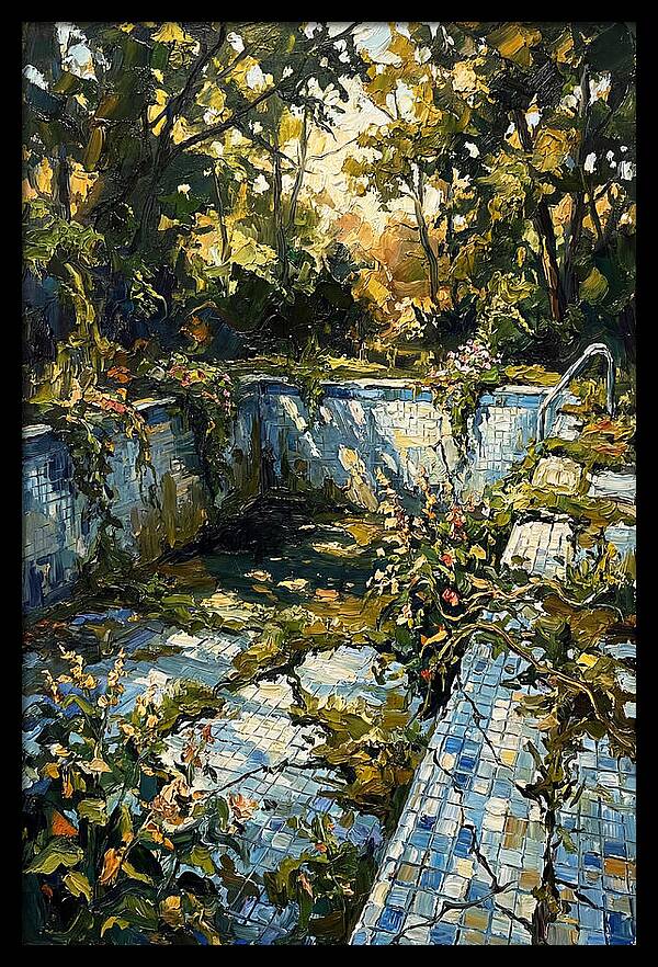 Abandoned Pool Embraced By Nature