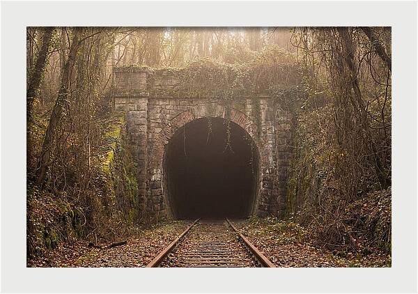 Abandoned Railway Tunnel Entrance