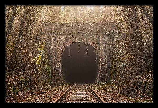 Abandoned Railway Tunnel Entrance
