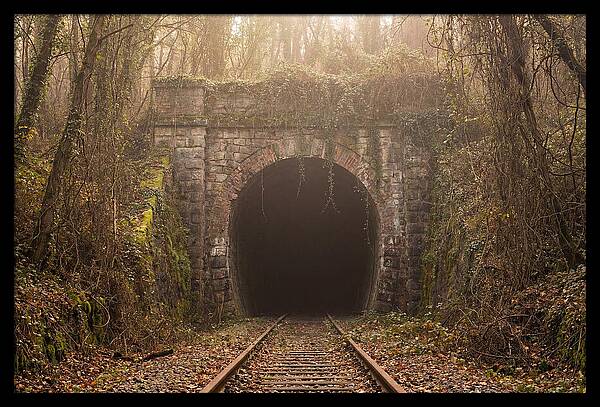 Abandoned Railway Tunnel Entrance