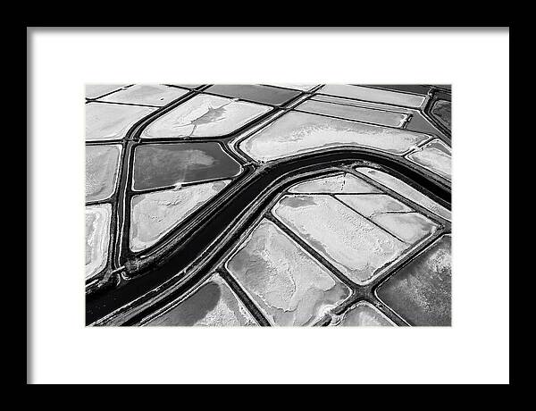 Abstract Aerial Patterns Of Salt Ponds