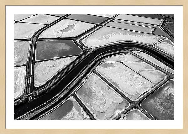 Abstract Aerial Patterns Of Salt Ponds