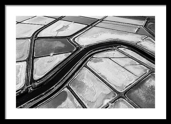 Abstract Aerial Patterns Of Salt Ponds