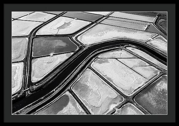 Abstract Aerial Patterns Of Salt Ponds