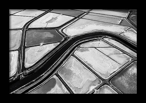 Abstract Aerial Patterns Of Salt Ponds