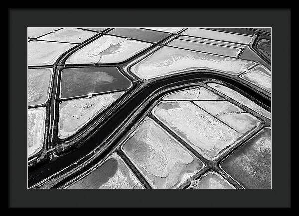 Abstract Aerial Patterns Of Salt Ponds