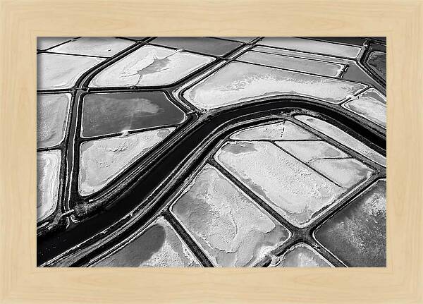 Abstract Aerial Patterns Of Salt Ponds