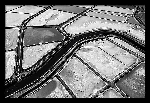 Abstract Aerial Patterns Of Salt Ponds