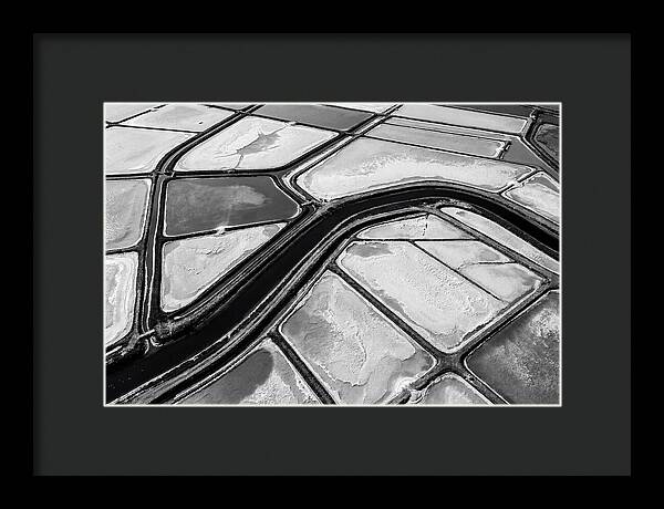 Abstract Aerial Patterns Of Salt Ponds