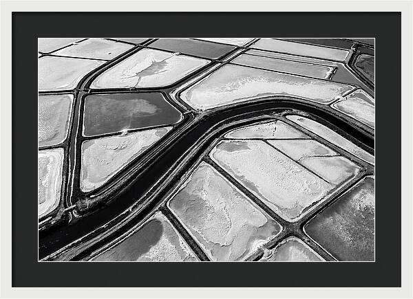 Abstract Aerial Patterns Of Salt Ponds