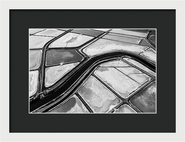 Abstract Aerial Patterns Of Salt Ponds