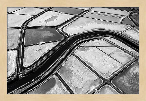Abstract Aerial Patterns Of Salt Ponds