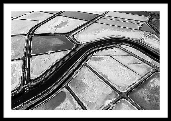 Abstract Aerial Patterns Of Salt Ponds