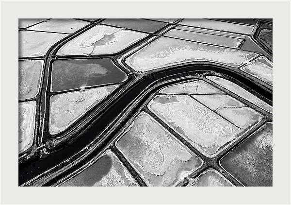 Abstract Aerial Patterns Of Salt Ponds