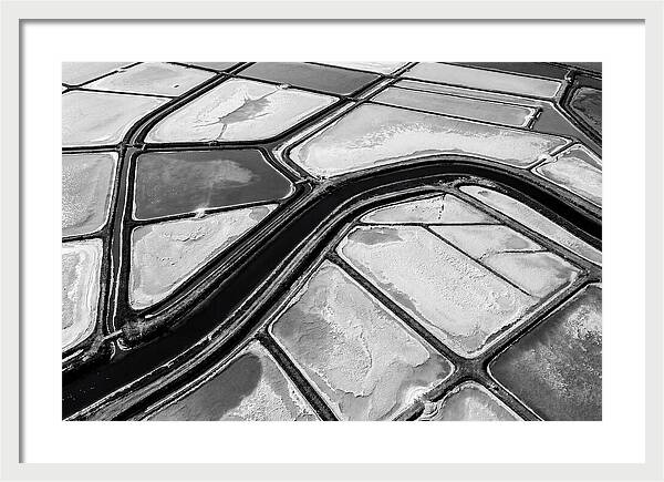Abstract Aerial Patterns Of Salt Ponds