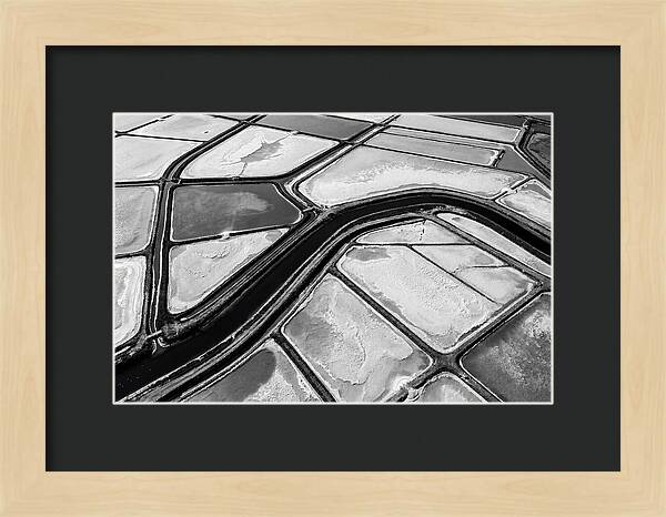 Abstract Aerial Patterns Of Salt Ponds