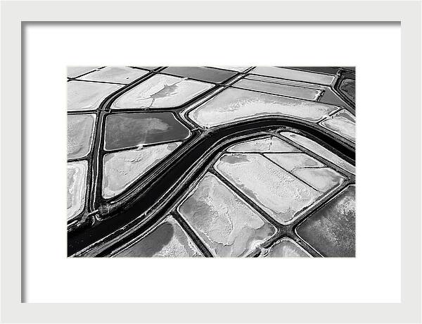 Abstract Aerial Patterns Of Salt Ponds