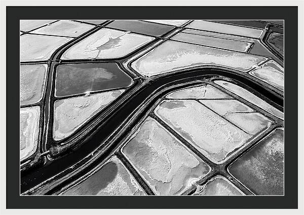 Abstract Aerial Patterns Of Salt Ponds