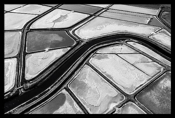 Abstract Aerial Patterns Of Salt Ponds