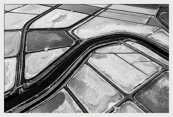 Abstract Aerial Patterns Of Salt Ponds